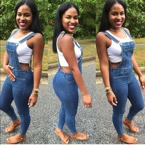 Denim jumpsuit/overalls